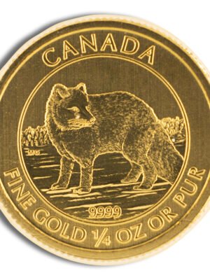 2014 1/4 oz Canadian Arctic Fox Gold Coin