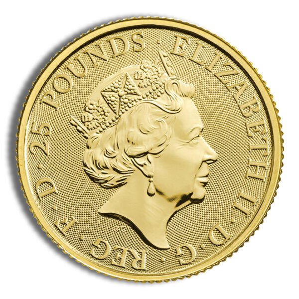 2019 1/4 oz Great Britain Queen's Beast Gold Coin - Falcon