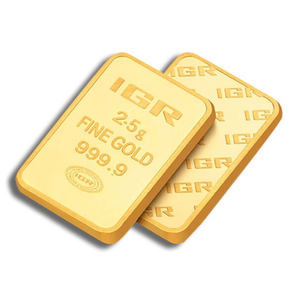 2.5 gram Gold Bar - IGR Metals (Carded)