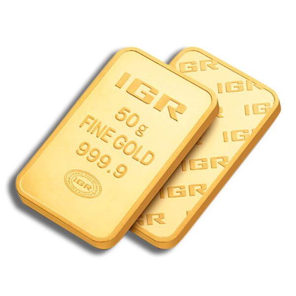 50 gram Gold Bar - IGR Metals (Carded)