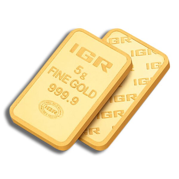 5 gram Gold Bar - IGR Metals (Carded)Â Â 