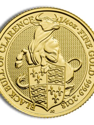 2018 1/4 oz Great Britain Queen's Beast Gold Coin - Bull