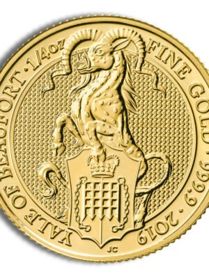 id8468231c3373346hfnsNujqqv1tqhrmI73i4cB7LPzsicU08zk6vPv1R35ZVebyxext-1.jpg 2019 1/4 oz Great Britain Queen's Beast Gold Coin - Yale
