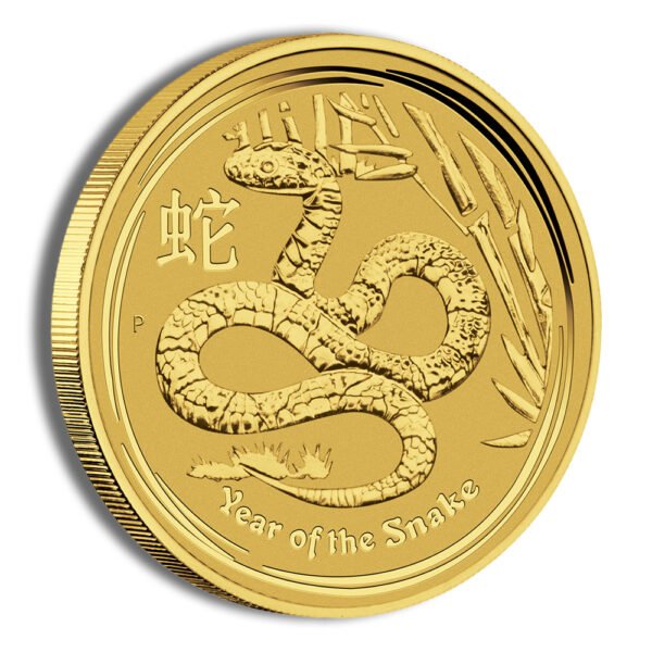 2013 1/2 oz Australia Gold Lunar Snake BU - Series II