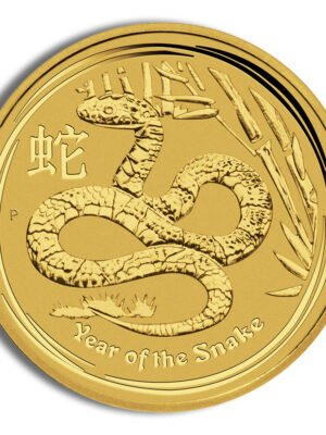 2013 1/2 oz Australia Gold Lunar Snake BU - Series II