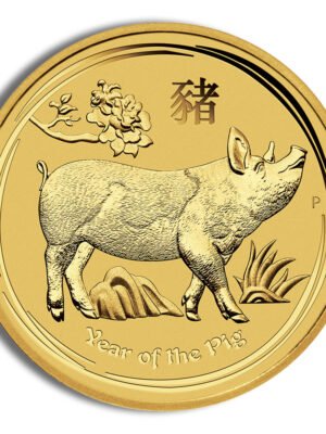 2019 1/4 oz Australia Gold Lunar Pig BU - Series II