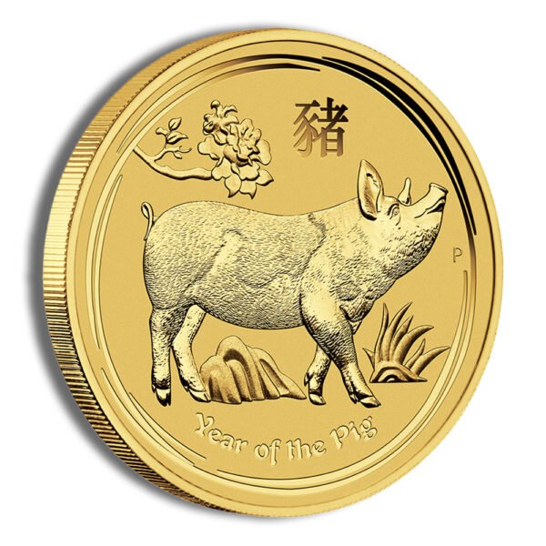 2019 1/4 oz Australia Gold Lunar Pig BU - Series II