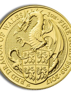 2017 1 oz Great Britain Queen's Beast Gold Coin - Dragon