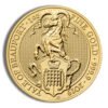 2019 1 oz Great Britain Queen's Beast Gold Coin - Yale