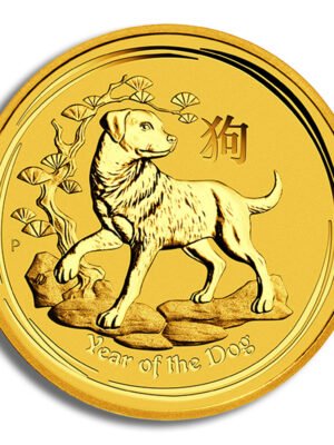 2018 1/2 oz Australia Gold Lunar Dog BU - Series II