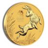 2023 2 oz Australia Gold Lunar Rabbit BU - Series III