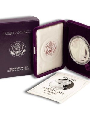 1993-P Proof Silver Eagle with Box & COA