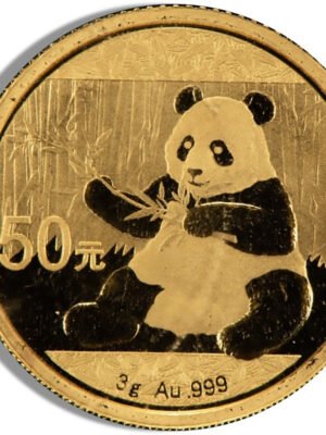 3 gram China Gold Panda - BU - Sealed (Year Varies)